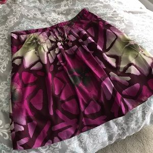 Print skirt, lined